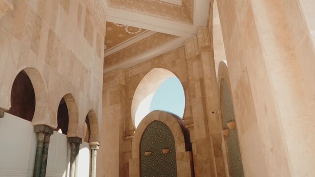 The Hassan II Mosque in Casablanca, Morocco is a stunning example of Islamic architecture. The mosque's intricate details and grandeur create an awe-inspiring atmosphere.