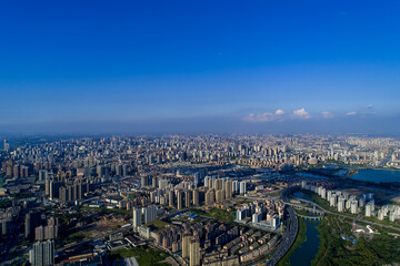 Fototapeta premium aerial view of the city