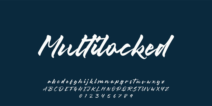 Hand drawn vector alphabet. Modern monoline signature script font. Elegant Signature Font. Best Alphabet Beautiful Calligraphy Signature Font