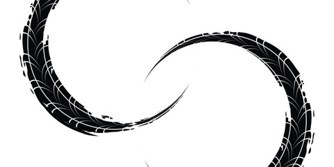 Tire tread marks, wheel textures, tire marks - car racing, motocross, drift, rally, off-road and others. modern © fathor