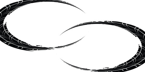 Tire tread marks, wheel textures, tire marks - car racing, motocross, drift, rally, off-road and others. modern © fathor