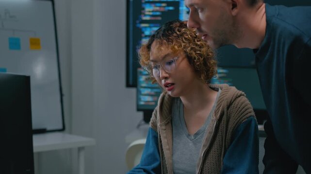 software engineers team developing autonomous AI agents and agentic terminal coding in a cowork environment.Concept of constitutional AI,agentic coding,large language models and reinventing software.
