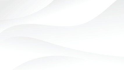 Obraz premium abstract white wavy background with elegant curve lines and color gradient decoration