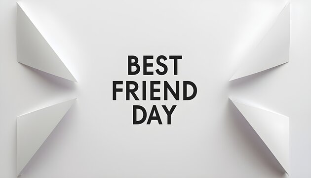 A creative celebration of Best Friend Day with a unique paper design