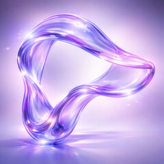 Obraz premium Purple Glass Sculpture