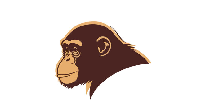 monkey head silhouette