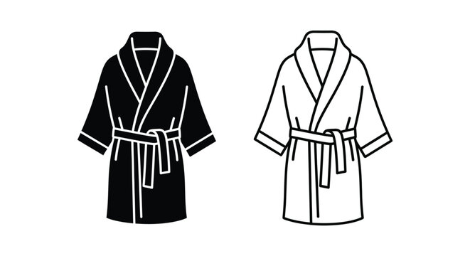 Black and white robes Vector