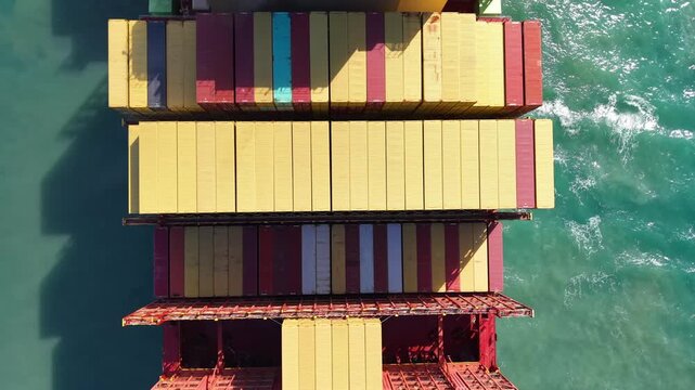 Aerial top view msc container ship deck Haifa port Israel

Drone footage top down view containers on msc cargo ship Haifa harbor Israel February 25 2026

