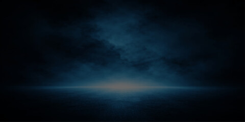 Mysterious fog, shrouded in darkness and a faint glow, evoking an atmosphere of mystery, anticipation, and depth, ideal for conveying a sense of intrigue. © DreamLoom