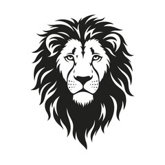 Obraz premium Bold lion head illustration with intricate details