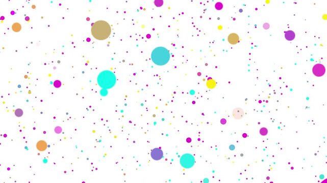 Abstract creative colorful circle explodes on white background. Video animation Ultra HD 4k footage.