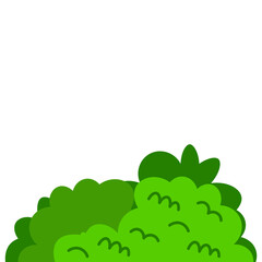 Fototapeta premium Flat Bush Illustration