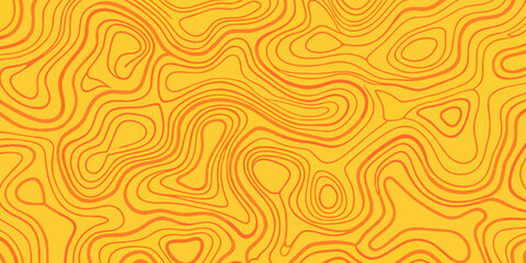 Fototapeta premium Abstract swirling lines in shades of orange and yellow