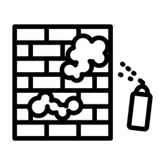 Street Art Vector Line Icon Design © Ramla