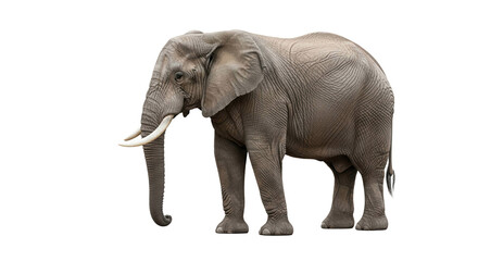 Obraz premium Full body elephant isolated on black background