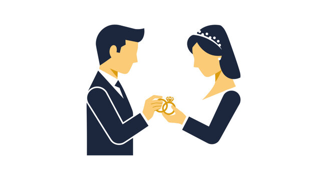 Man proposing to a woman.