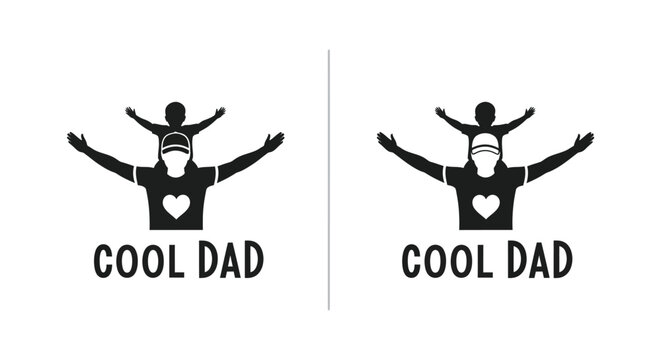 Cool dad funny father's day t-shirt design Vector