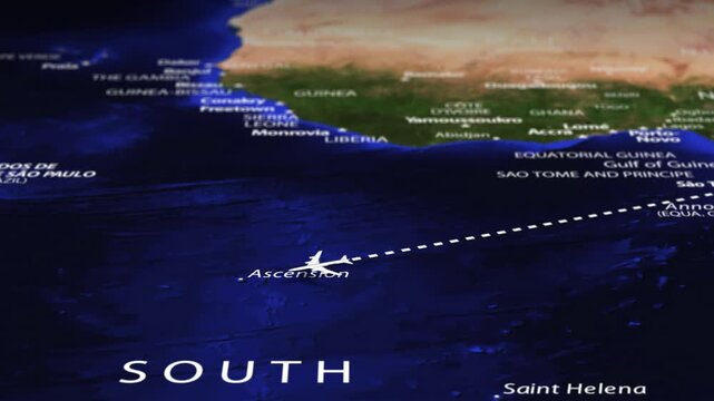 Flight From New Delhi INDIA to Asuncion PARAGUAY with flag pins