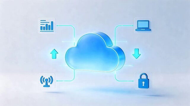 Cloud computing network diagram