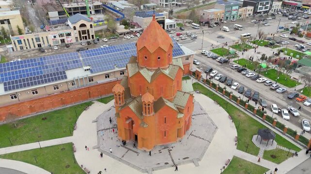 Saint Thaddeus Church in Masis by drone