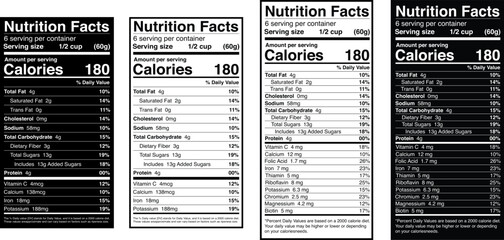 Nutrition Facts Level,nutrition label template,supplement facts, vitamin facts,Pineapple nutrition fact vector.