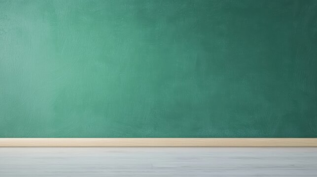 White chalk on a greenboard in an empty classroom, waiting for the next lecture to begin.