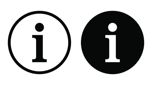 info sign, information icon vector