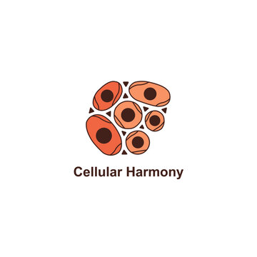 Cellular Harmony Organic Logo Design &ndash; Abstract Bio Natural Wellness Eco Branding Vector