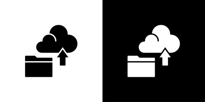 Cloud Uploads Icon Sheet Black And White