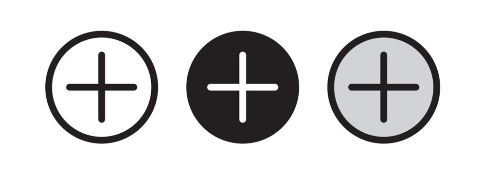 Add icon graphic vector. icon collection