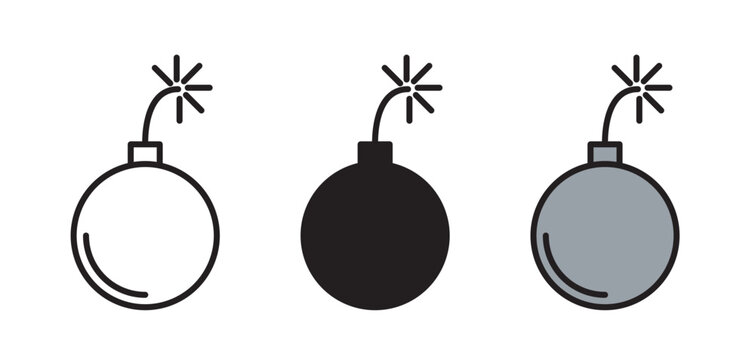 Bomb icon graphic vector. icon collection