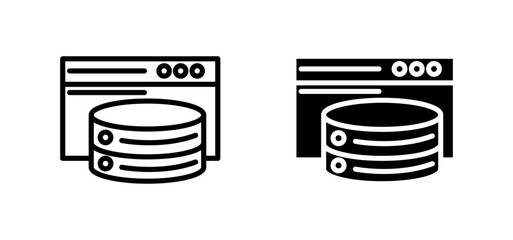 Caching icon graphic vector. icon collection © rea