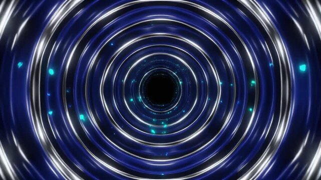 Platinum Silver Starburst Radial Light Beam Tunnel Seamless Infinite Loop Sapphire Center Corporate Energy Background 