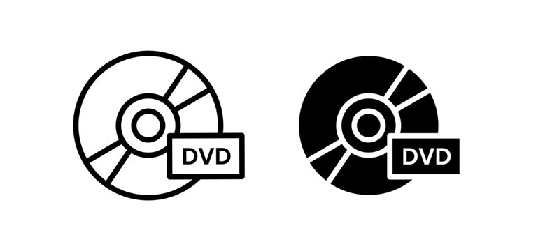DVD icon graphic vector. icon collection