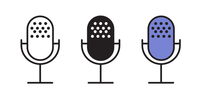 Microphone icon graphic vector. icon collection