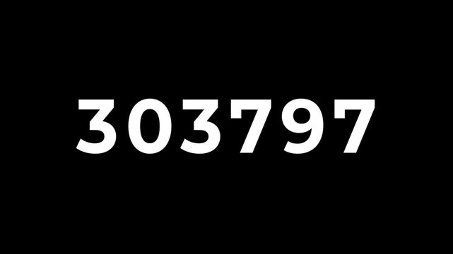 Digit counter from 0 to 400 000	
