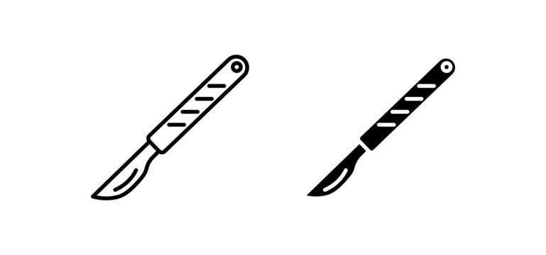 Scalpel icon graphic vector. icon collection