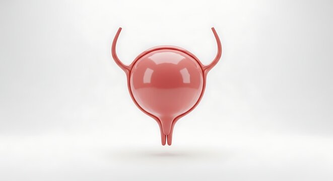 Medical Illustration of Human Bladder Anatomy, Showing Internal Structure and Function.