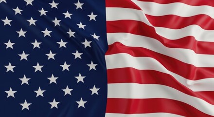 Obraz premium Memorial day tribute honoring fallen heroes under the american flag