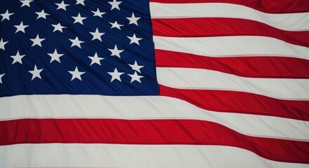 Fototapeta premium Memorial day tribute honoring fallen heroes under the american flag