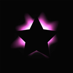 Fototapeta premium Star illuminate light frame