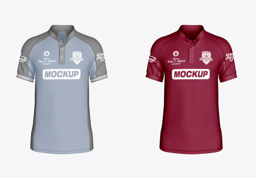 Men's Polo T-Shirt Mockup