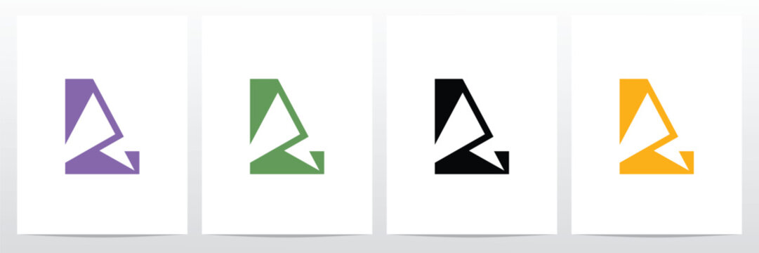 Simple Letter Initial LA Logo Design