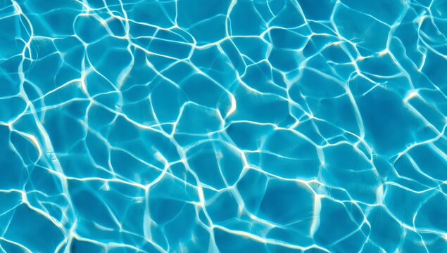 Piscina azul turquesa con textura de olas marinas y sensaci&oacute;n de verano para nadar, refrescarse y flotar en un entorno acu&aacute;tico di&aacute;fano
