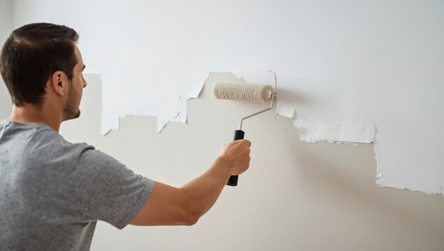 man paiting