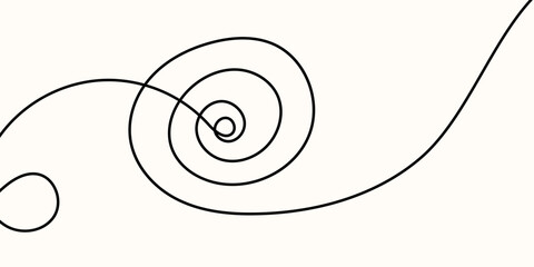 Line cable squiggle curve long with abstract tangle thin Wavy curvy thread and line vector with loop squiggly cable Wire line doodle and rope squiggle divider with element © alia.kurianova