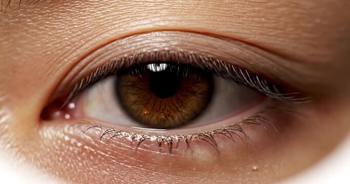 Close up of a brown eye.