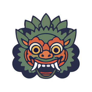Balinese Rangda Mask Icon