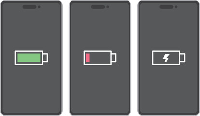 スマートフォン　バッテリー残量表示 © 榊　望治