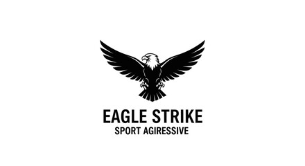 Fototapeta premium Eagle Strike Sport Aggressive Logo Design Vector Illustration